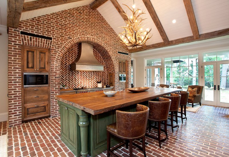 brick kitchen