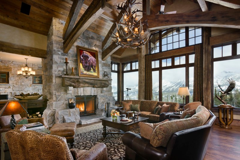 rustic living room