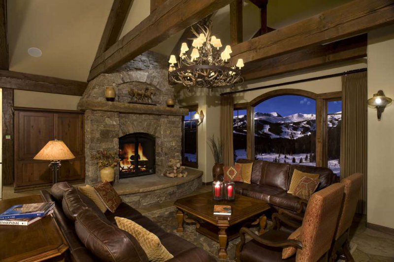 ski lodge living room