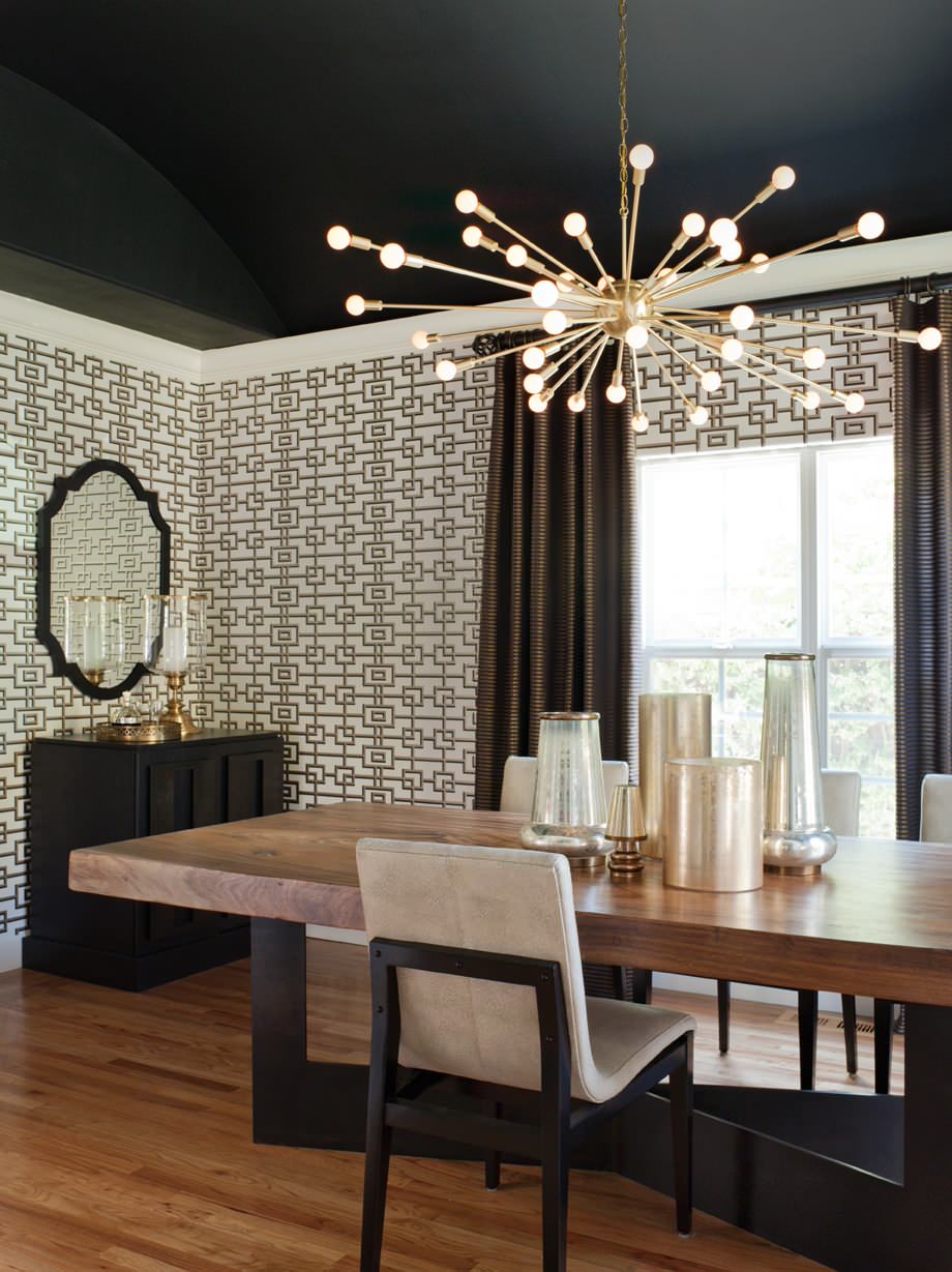 contemporary dining room sputnik chandelier