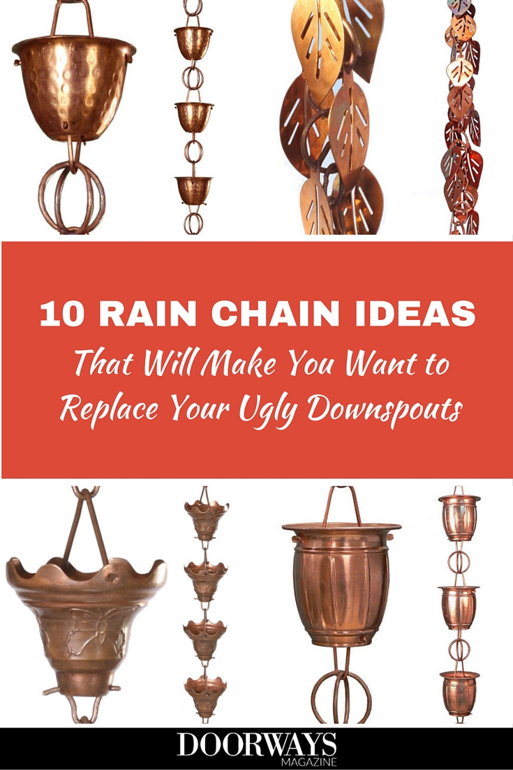 copper rain chains pinterest