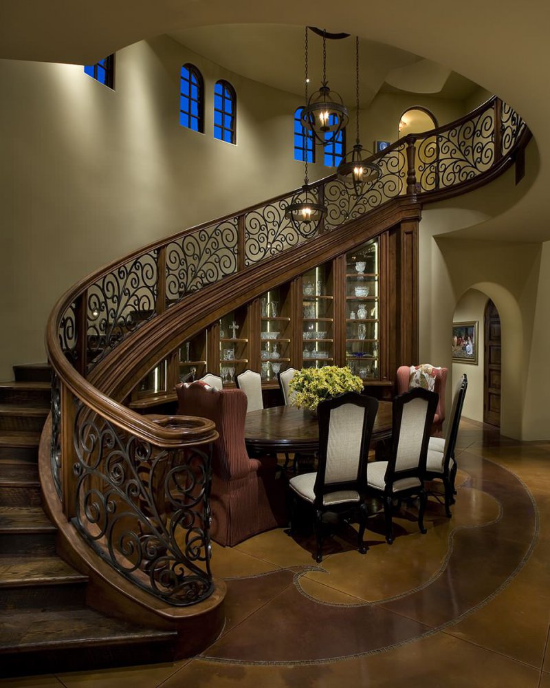 dining room staircase