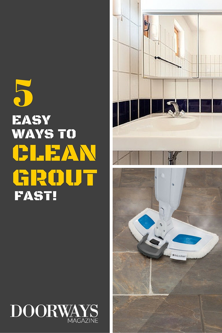 easy ways to clean grout