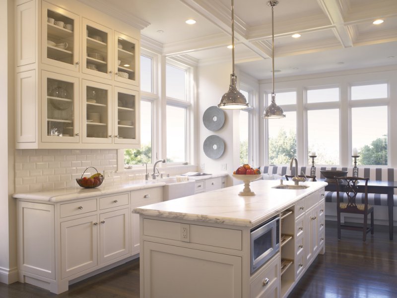 marble countertops white cabinets