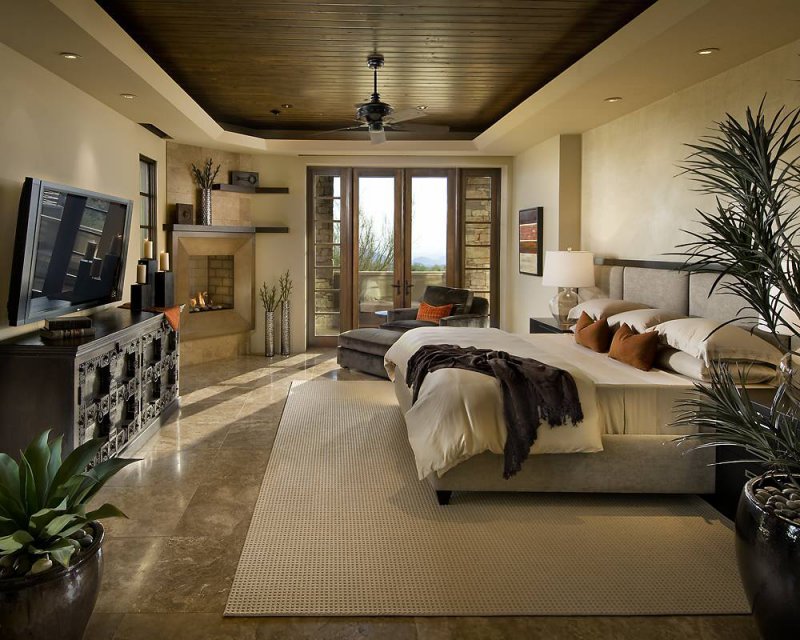 rustic master bedroom