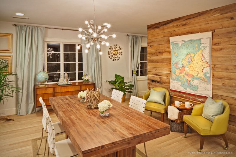 rustic dining room sputnik_chandelier