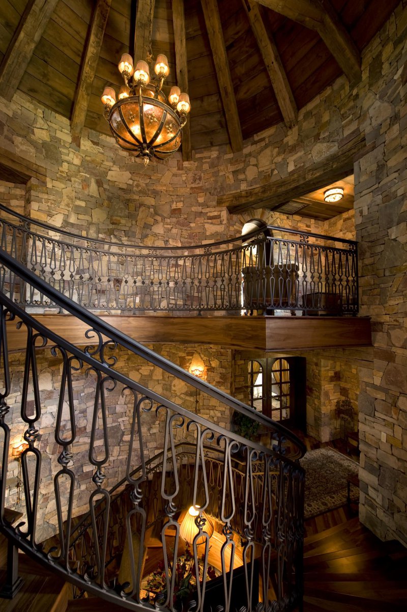 rustic wrought iron railing